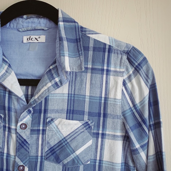 Boy’s Dex Plaid Cotton Shirt - Picture 2 of 6